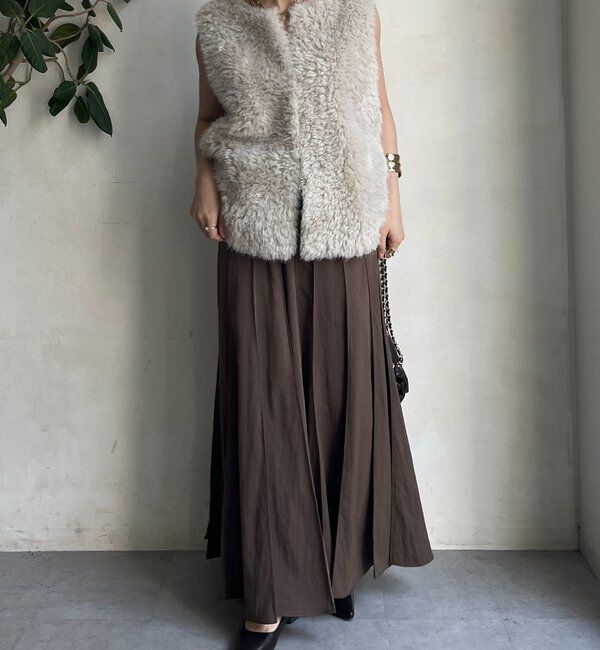  「パネルプリーツスカート」|スカート|