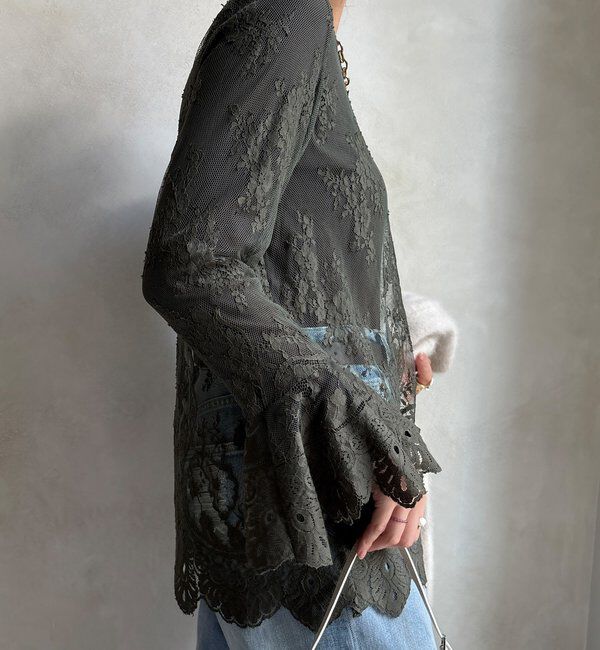  「レースフレアブラウス」|シャツ・ブラウス|