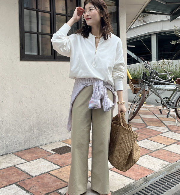  「【新色追加】【インフルエンサー OKOCHI企画】ハーフジップスウェット」|Tシャツ・カットソー|