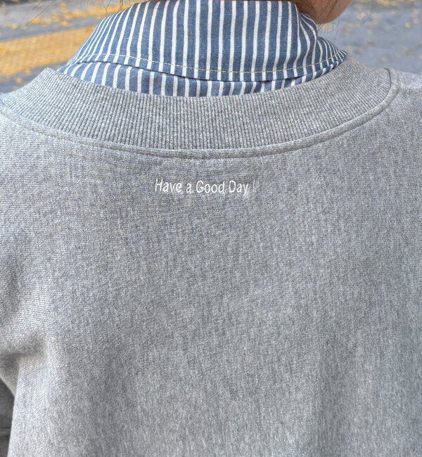  「【新色追加】【インフルエンサー OKOCHI企画】ハーフジップスウェット」|Tシャツ・カットソー|