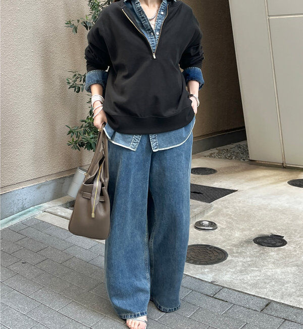  「【新色追加】【インフルエンサー OKOCHI企画】ハーフジップスウェット」|Tシャツ・カットソー|