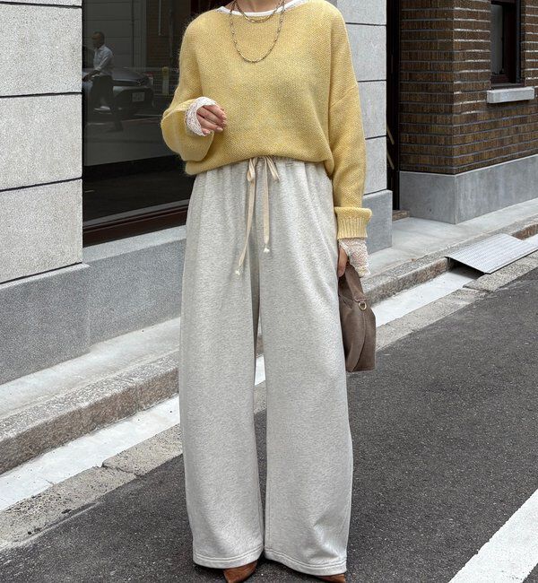  「ドロストスウェットパンツ」|チノ|