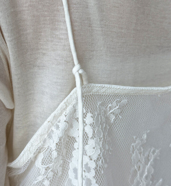  「【新色追加】スカラレースキャミ」|シャツ・ブラウス|