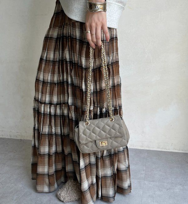  「キルティングレザーショルダー」|トートバッグ|