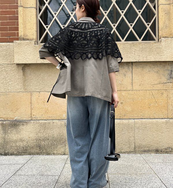  「【新色追加】デニムワイドイージーパンツ」|デニム|