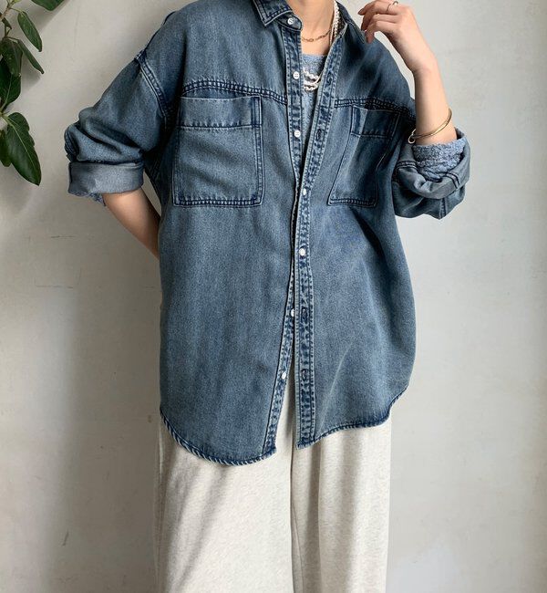  「リヨセルデニムポケットシャツ」|シャツ・ブラウス|