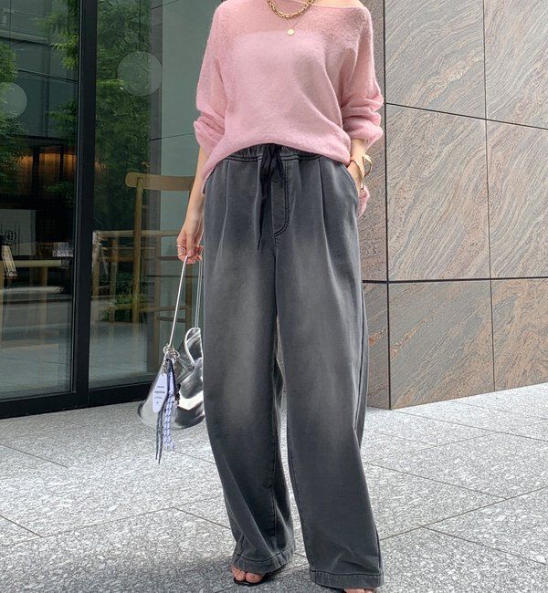  「【デニムなのにスウェット!?】デニムスウェットパンツ」|チノ|