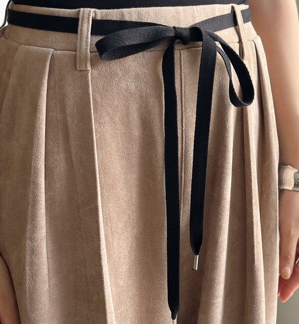  「スウェードタックパンツ」|チノ|