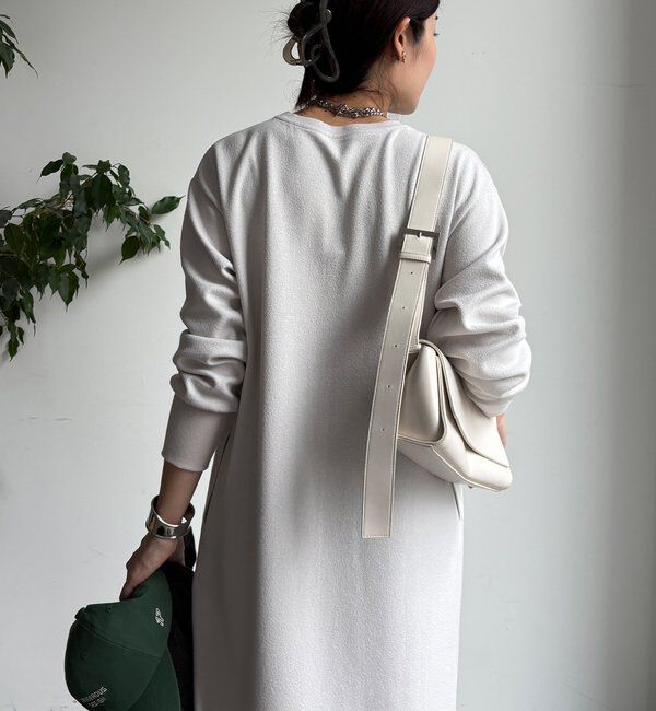  「ブークレーダンボールロングスリーブワンピース」|ワンピース|