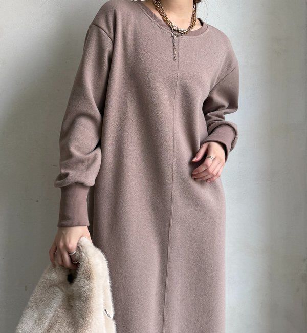  「ブークレーダンボールロングスリーブワンピース」|ワンピース|