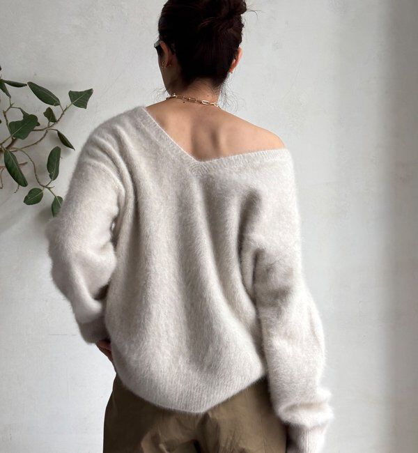  「ファーカシミヤプルオーバー」|ニット・セーター|