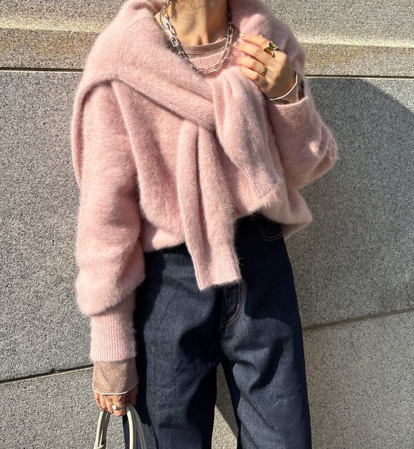  「ファーカシミヤプルオーバー」|ニット・セーター|