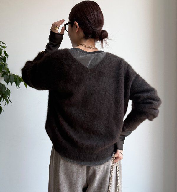  「ファーカシミヤプルオーバー」|ニット・セーター|