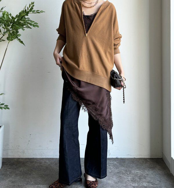  「アシメレースキャミ」|シャツ・ブラウス|