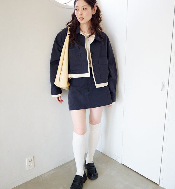  「【SETUP対応】レイヤードミニスカート」|スカート|