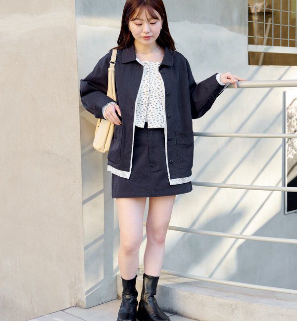  「【SETUP対応】レイヤードミニスカート」|スカート|