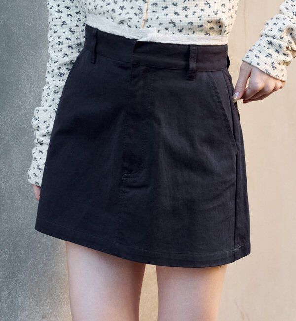  「【SETUP対応】レイヤードミニスカート」|スカート|ミッドナイトブルー