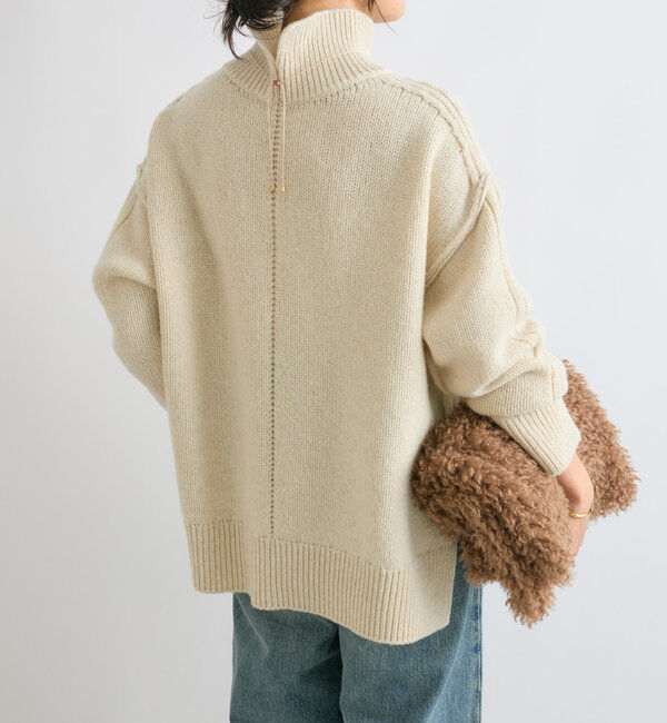  「【暖かな素材感/リバイバル】MIXヤーンタートルニット」|ニット・セーター|