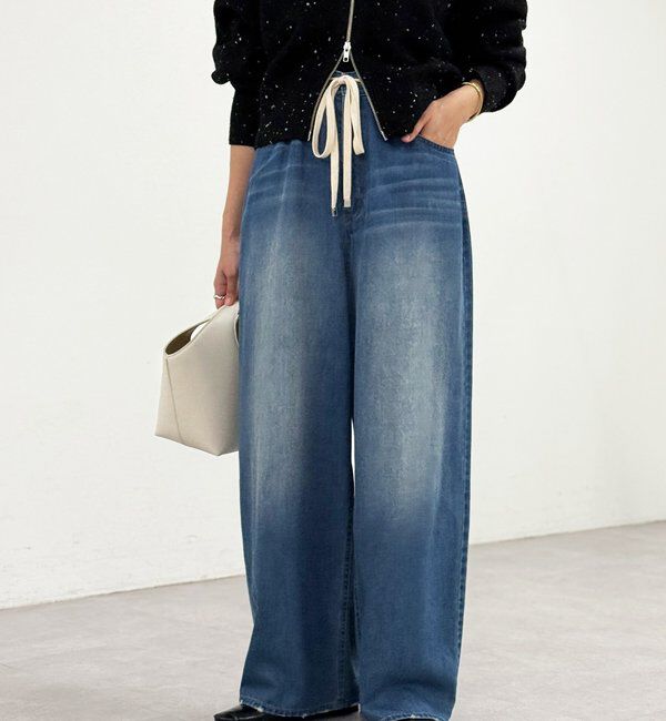  「【柔らかな履き心地】ドロストルーズデニム」|デニム|