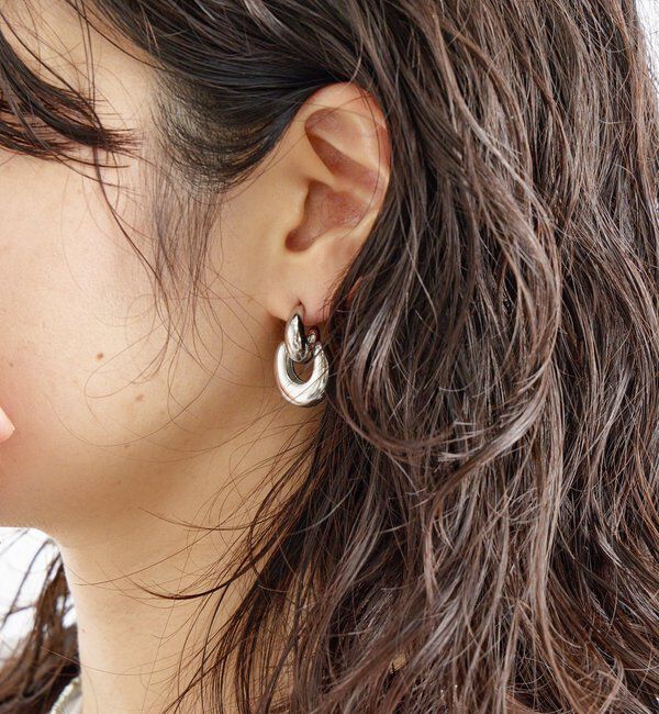  「【R.good(アールドットグッド)】コンビモチーフピアス」|ブローチ・コサージュ|シルバー