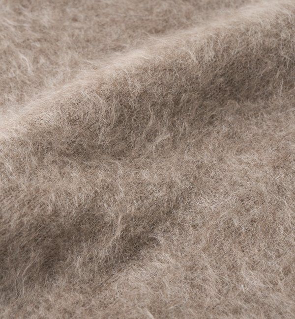  「【ヘアリーな質感】起毛ウールサイドスリットニット」|ニット・セーター|