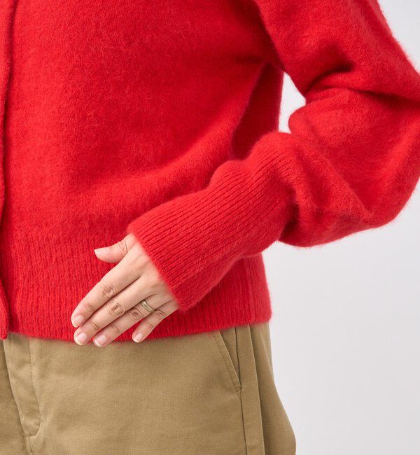  「【上質素材】ヘアリーヤーン2wayカーディガン」|カーディガン|