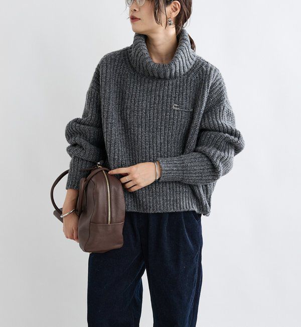  「【MONN.:.(モン)】タートルネックニット」|ニット・セーター|