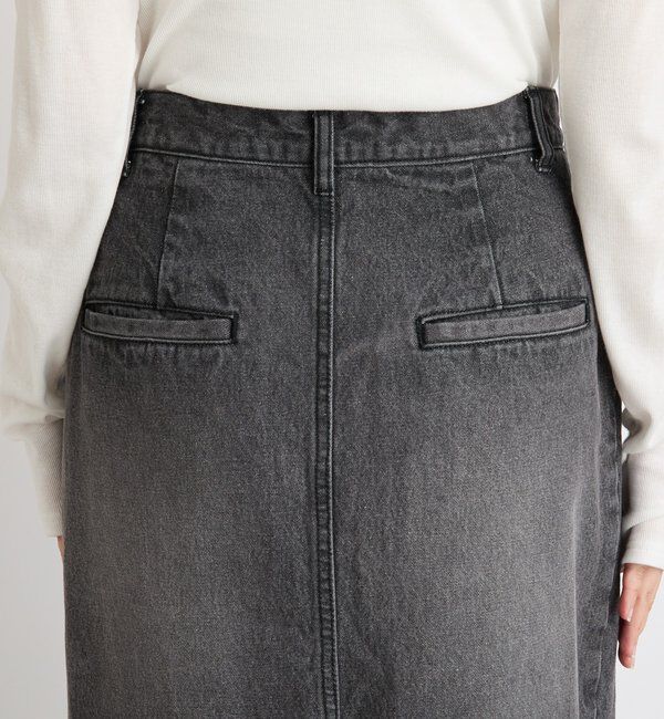  「【MONN.:.(モン)】タックコクーンマキシスカート」|スカート|