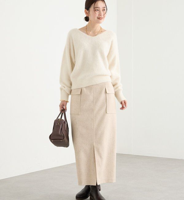  「【最高気温5度の寒い日に！/リバイバル】ファーヤーン2WAYニット」|ニット・セーター|