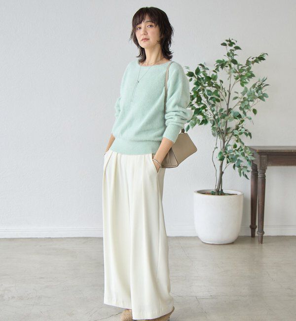  「【最高気温5度の寒い日に！/リバイバル】ファーヤーン2WAYニット」|ニット・セーター|