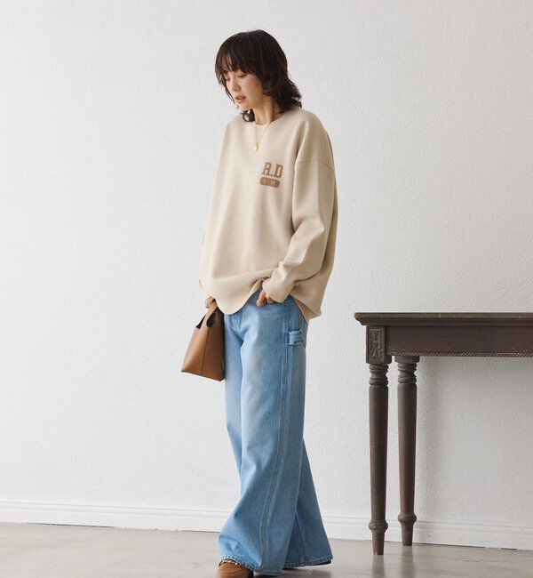  「【バックロゴが目を惹く】アスレチックロゴニット」|ニット・セーター|