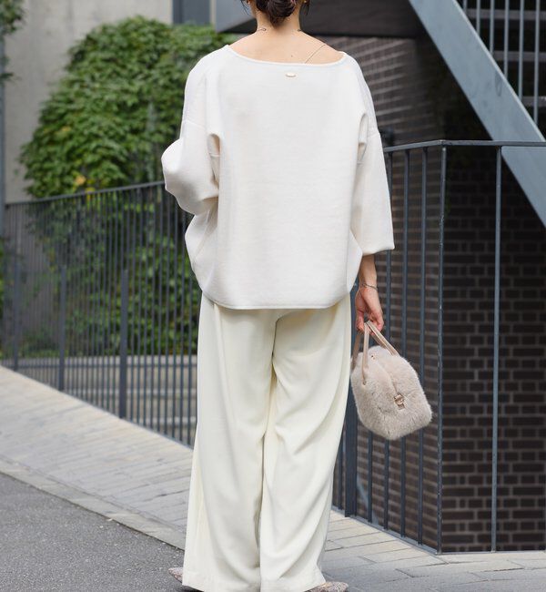  「【抜け感◎】キーネッククッションニット」|ニット・セーター|