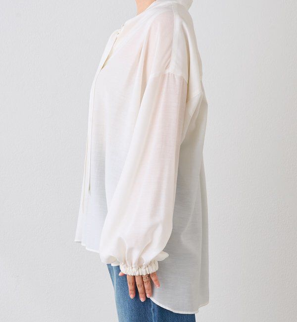  「予約【オンオフ使える】ナロータイブラウス」|シャツ・ブラウス|