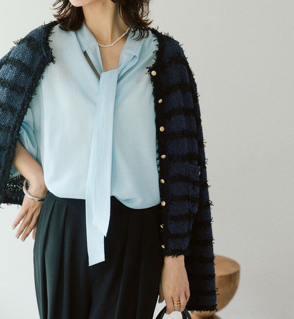  「予約【オンオフ使える】ナロータイブラウス」|シャツ・ブラウス|