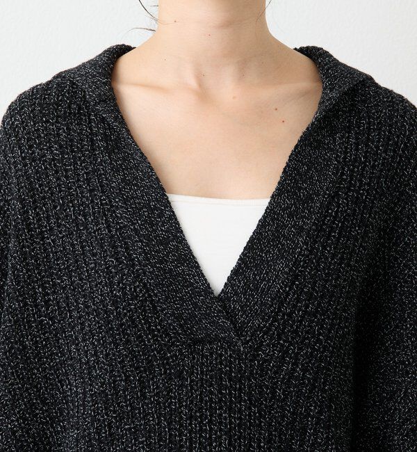  「【抜け感のある着こなしに】メランジスキッパーニット」|ニット・セーター|