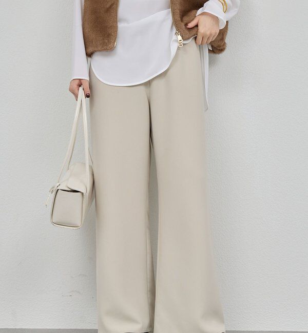  「【CHIKAコラボ】【美脚パンツ】ワイドドロストパンツ」|その他|