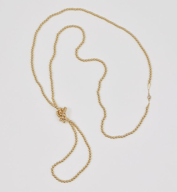  「ボールビーズロングネックレス」|リング|