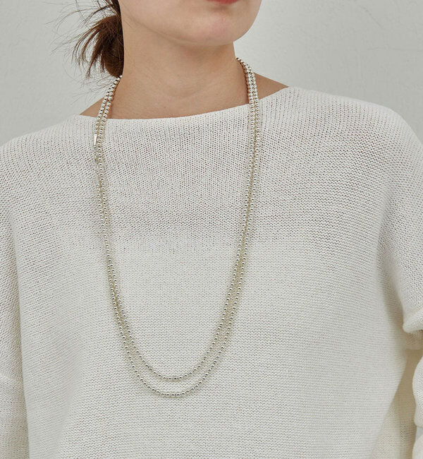  「ボールビーズロングネックレス」|リング|