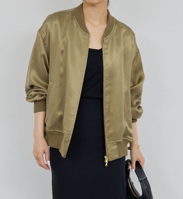  「キュプラサテンブルゾン」|ベスト・ジレ|