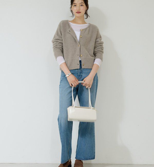  「【前後2WAY】ファーウールショートカーデ」|ニット・セーター|