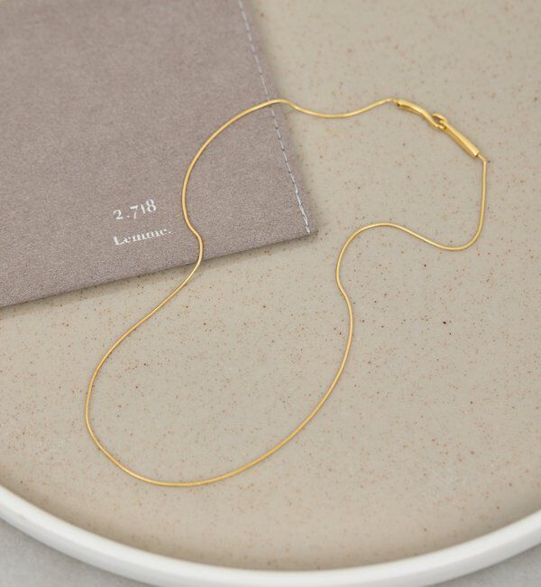  「【Lemme.&times;2.718】スネークチェーンネックレス」|リング|ゴールド系