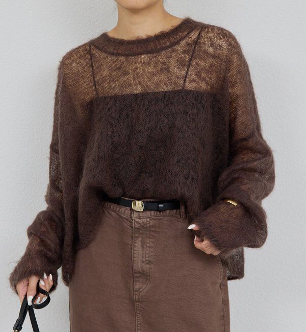  「モヘヤリングシアーニット」|ニット・セーター|