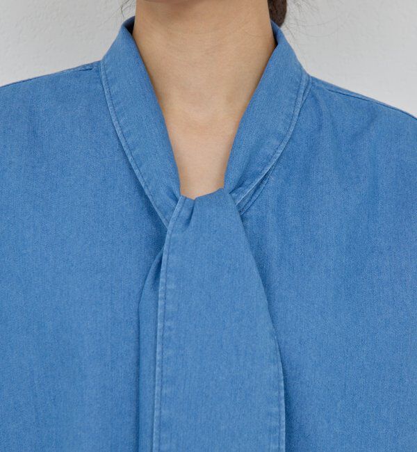  「デニムボウタイブラウス」|シャツ・ブラウス|