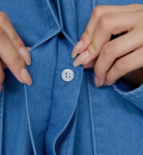  「デニムボウタイブラウス」|シャツ・ブラウス|