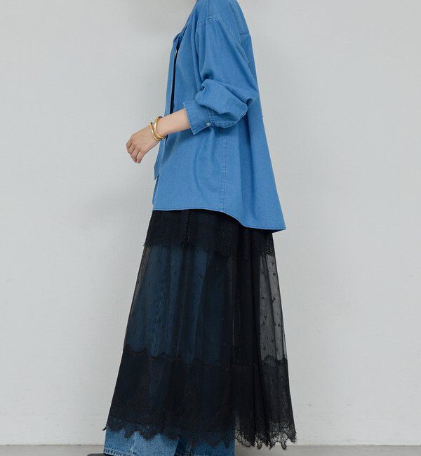  「デニムボウタイブラウス」|シャツ・ブラウス|