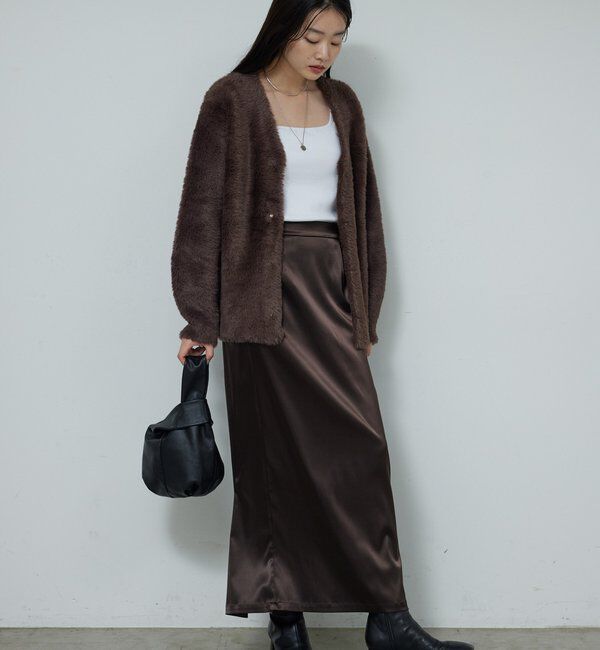  「【ルミネ限定カラー】【手洗い可能】ストレッチサテンタイトスカート」|スカート|