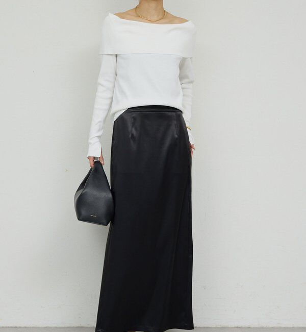 「【ルミネ限定カラー】【手洗い可能】ストレッチサテンタイトスカート」|スカート|
