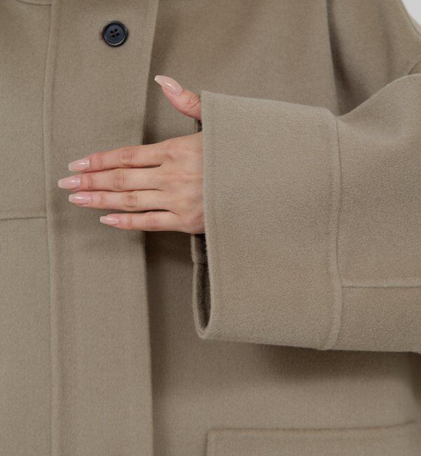  「【HERITANOVUM】スタンドカラーリバーコート」|その他|