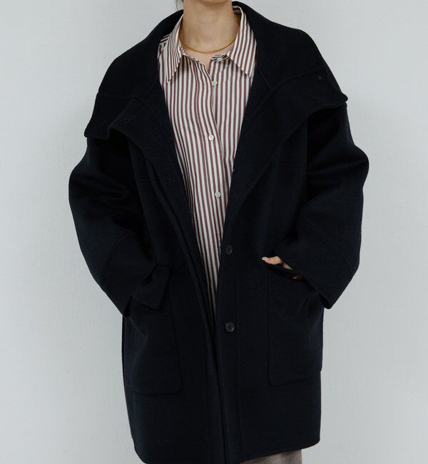  「【HERITANOVUM】スタンドカラーリバーコート」|その他|
