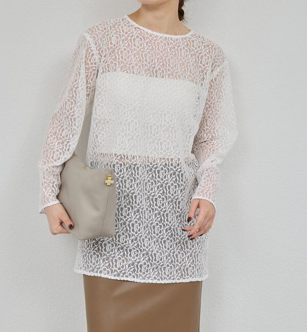  「【25th記念アイテム】レースロングプルオーバー」|シャツ・ブラウス|